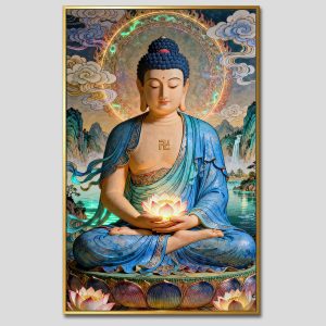 Phật A Di Đà | Tranh hộp đèn cao cấp | Mã tranh 180 | [tranhtam.com]