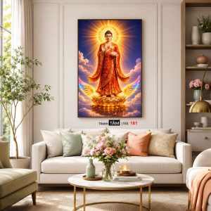 Phật A Di Đà | Tranh hộp đèn cao cấp | Mã tranh 181 | [tranhtam.com] - Ảnh 5