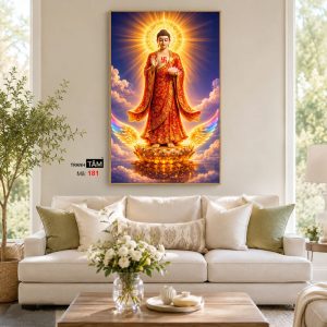 Phật A Di Đà | Tranh hộp đèn cao cấp | Mã tranh 181 | [tranhtam.com] - Ảnh 4