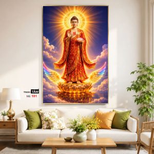 Alternative view of Phật A Di Đà | Tranh hộp đèn cao cấp | Mã tranh 181 | [tranhtam.com]