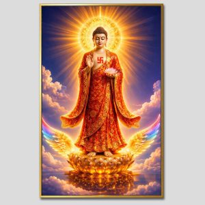 Phật A Di Đà | Tranh hộp đèn cao cấp | Mã tranh 181 | [tranhtam.com]