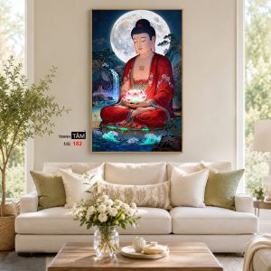 Phật A Di Đà | Tranh hộp đèn cao cấp | Mã tranh 182 | [tranhtam.com] - Ảnh 4