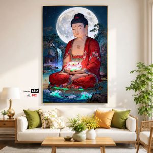 Alternative view of Phật A Di Đà | Tranh hộp đèn cao cấp | Mã tranh 182 | [tranhtam.com]