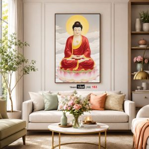 Phật A Di Đà | Tranh hộp đèn cao cấp | Mã tranh 183 | [tranhtam.com] - Ảnh 5