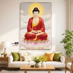 Alternative view of Phật A Di Đà | Tranh hộp đèn cao cấp | Mã tranh 183 | [tranhtam.com]