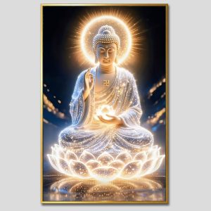 Phật A Di Đà | Tranh hộp đèn cao cấp | Mã tranh 184 | [tranhtam.com]