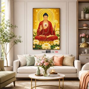 Phật A Di Đà | Tranh hộp đèn cao cấp | Mã tranh 185 | [tranhtam.com] - Ảnh 5