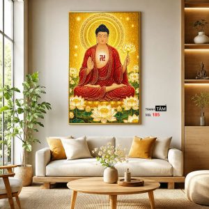 Phật A Di Đà | Tranh hộp đèn cao cấp | Mã tranh 185 | [tranhtam.com] - Ảnh 3