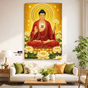 Alternative view of Phật A Di Đà | Tranh hộp đèn cao cấp | Mã tranh 185 | [tranhtam.com]