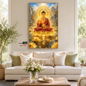 Phật A Di Đà | Tranh hộp đèn cao cấp | Mã tranh 187 | [tranhtam.com] - Ảnh 4
