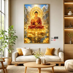 Phật A Di Đà | Tranh hộp đèn cao cấp | Mã tranh 187 | [tranhtam.com] - Ảnh 3