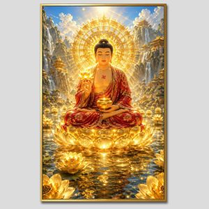 Phật A Di Đà | Tranh hộp đèn cao cấp | Mã tranh 187 | [tranhtam.com]