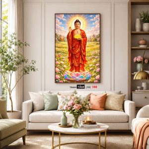 Phật A Di Đà | Tranh hộp đèn cao cấp | Mã tranh 188 | [tranhtam.com] - Ảnh 5