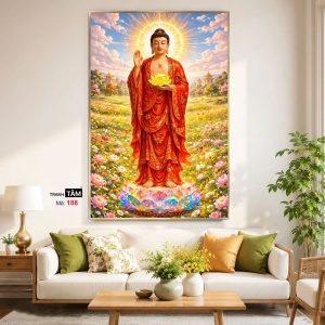 Alternative view of Phật A Di Đà | Tranh hộp đèn cao cấp | Mã tranh 188 | [tranhtam.com]