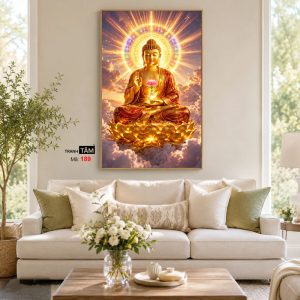 Phật A Di Đà | Tranh hộp đèn cao cấp | Mã tranh 189 | [tranhtam.com] - Ảnh 4