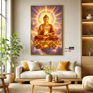 Phật A Di Đà | Tranh hộp đèn cao cấp | Mã tranh 189 | [tranhtam.com] - Ảnh 3