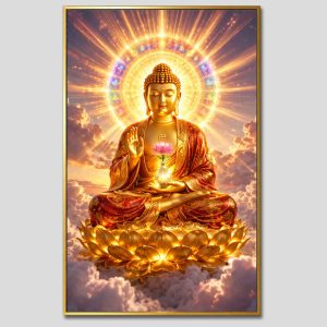 Phật A Di Đà | Tranh hộp đèn cao cấp | Mã tranh 189 | [tranhtam.com]