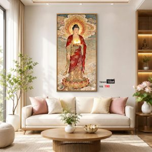 Phật A Di Đà | Tranh hộp đèn cao cấp | Mã tranh 190 | [tranhtam.com] - Ảnh 5