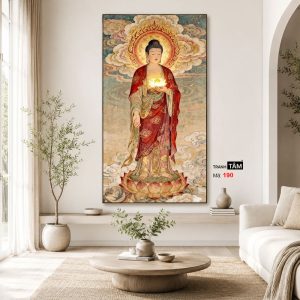 Phật A Di Đà | Tranh hộp đèn cao cấp | Mã tranh 190 | [tranhtam.com] - Ảnh 3