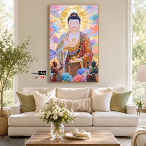 Phật A Di Đà | Tranh hộp đèn cao cấp | Mã tranh 191 | [tranhtam.com] - Ảnh 4
