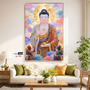 Alternative view of Phật A Di Đà | Tranh hộp đèn cao cấp | Mã tranh 191 | [tranhtam.com]