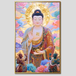 Phật A Di Đà | Tranh hộp đèn cao cấp | Mã tranh 191 | [tranhtam.com]