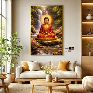 Phật A Di Đà | Tranh hộp đèn cao cấp | Mã tranh 195 | [tranhtam.com] - Ảnh 3