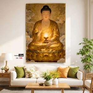 Alternative view of Phật A Di Đà | Tranh hộp đèn cao cấp | Mã tranh 198 | [tranhtam.com]
