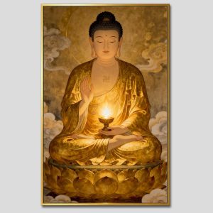 Phật A Di Đà | Tranh hộp đèn cao cấp | Mã tranh 198 | [tranhtam.com]