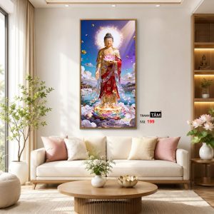 Phật A Di Đà | Tranh hộp đèn cao cấp | Mã tranh 199 | [tranhtam.com] - Ảnh 5