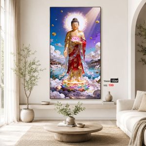 Phật A Di Đà | Tranh hộp đèn cao cấp | Mã tranh 199 | [tranhtam.com] - Ảnh 3