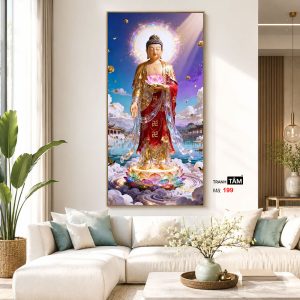 Alternative view of Phật A Di Đà | Tranh hộp đèn cao cấp | Mã tranh 199 | [tranhtam.com]