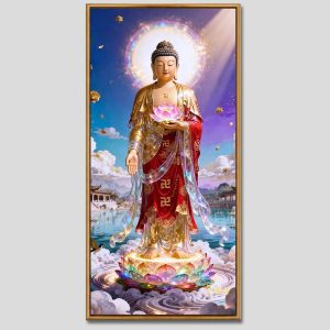 Phật A Di Đà | Tranh hộp đèn cao cấp | Mã tranh 199 | [tranhtam.com]