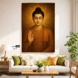 Phật Thích Ca Mâu Ni | Tranh hộp đèn cao cấp | Mã tranh 02 | Tranh TÂM - Ảnh 5