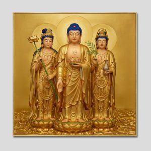 Tây Phương Tam Thánh | Tranh hộp đèn cao cấp | Mã tranh 20 | Tranh TÂM