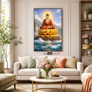 Phật A Di Đà | Tranh hộp đèn cao cấp | Mã tranh 201 | [tranhtam.com] - Ảnh 4