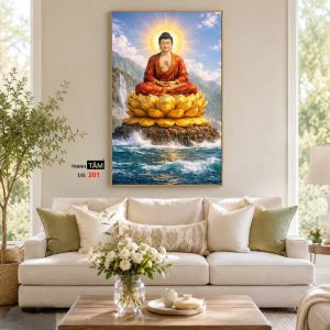 Phật A Di Đà | Tranh hộp đèn cao cấp | Mã tranh 201 | [tranhtam.com] - Ảnh 5