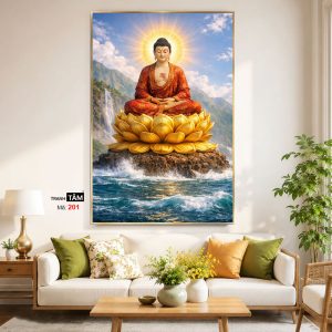 Alternative view of Phật A Di Đà | Tranh hộp đèn cao cấp | Mã tranh 201 | [tranhtam.com]