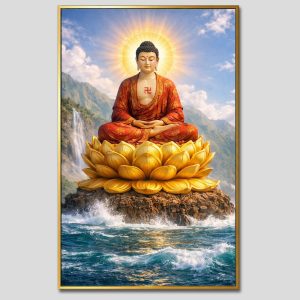 Phật A Di Đà | Tranh hộp đèn cao cấp | Mã tranh 201 | [tranhtam.com]