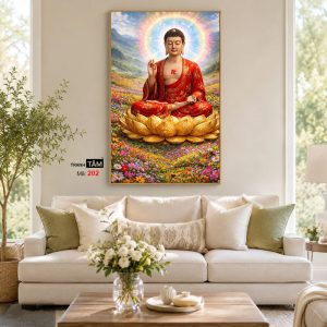 Phật A Di Đà | Tranh hộp đèn cao cấp | Mã tranh 202 | [tranhtam.com] - Ảnh 3