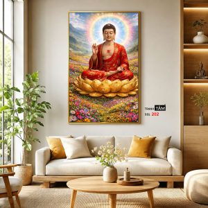 Phật A Di Đà | Tranh hộp đèn cao cấp | Mã tranh 202 | [tranhtam.com] - Ảnh 4