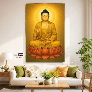Alternative view of Phật A Di Đà | Tranh hộp đèn cao cấp | Mã tranh 203 | [tranhtam.com]