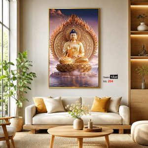 Alternative view of Phật A Di Đà | Tranh hộp đèn cao cấp | Mã tranh 204 | [tranhtam.com]