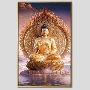Phật A Di Đà | Tranh hộp đèn cao cấp | Mã tranh 204 | [tranhtam.com]