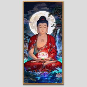 Phật A Di Đà | Tranh hộp đèn cao cấp | Mã tranh 205 | [tranhtam.com]