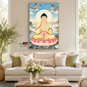 Phật A Di Đà | Tranh hộp đèn cao cấp | Mã tranh 206 | [tranhtam.com] - Ảnh 4