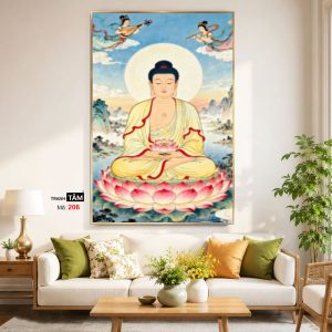 Alternative view of Phật A Di Đà | Tranh hộp đèn cao cấp | Mã tranh 206 | [tranhtam.com]
