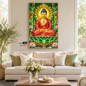 Phật A Di Đà | Tranh hộp đèn cao cấp | Mã tranh 207 | [tranhtam.com] - Ảnh 4