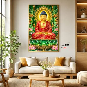Phật A Di Đà | Tranh hộp đèn cao cấp | Mã tranh 207 | [tranhtam.com] - Ảnh 3