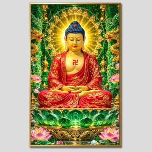Phật A Di Đà | Tranh hộp đèn cao cấp | Mã tranh 207 | [tranhtam.com]